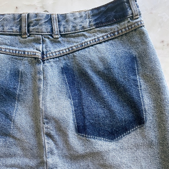 Zara Trafaluc Distressed Ripped Distressed Asymmetrical Midi Skirt - Picture 7 of 13